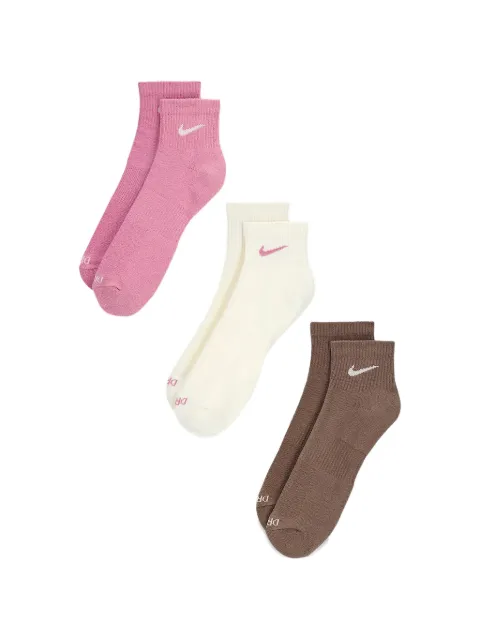 Nike Dri-Fit Plus socks set (set of three) Pink SX6890
