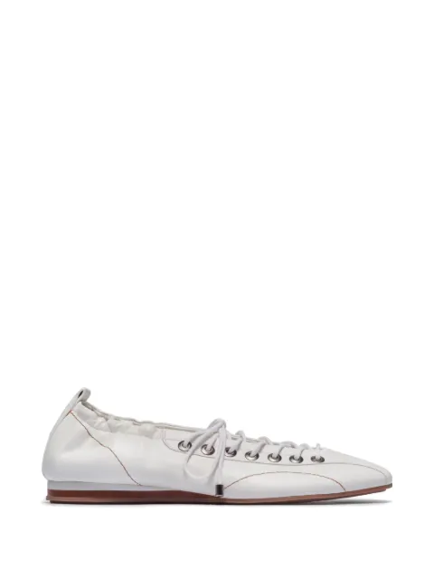 Bernardo lace-up Billie ballet flats White BILLIE
