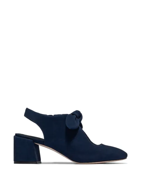 Bernardo bow-detail slingback pumps Blue ANGELINA
