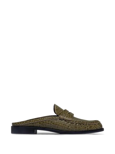 Bernardo Tilda croc-effect mules Green TILDAMULE
