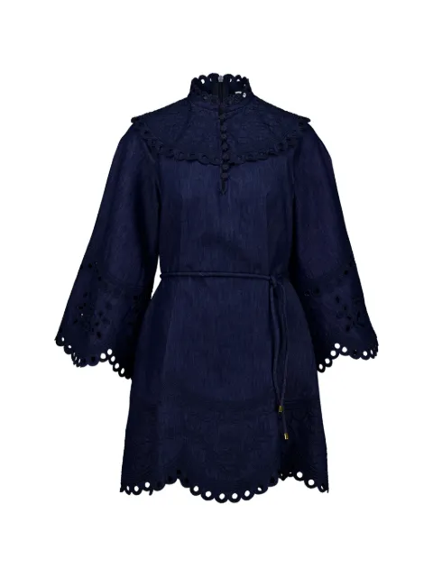 ZIMMERMANN Mahon mini dress Blue 9161DSS263