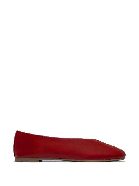 Bernardo Meredith center-seam ballet flats Red MEREDITH