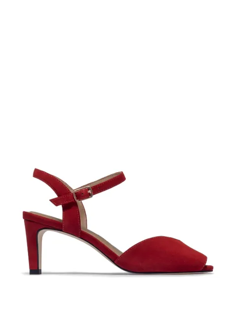 Bernardo HARTLEY buckle-fastening peep-toe sandals Red HARTLEY