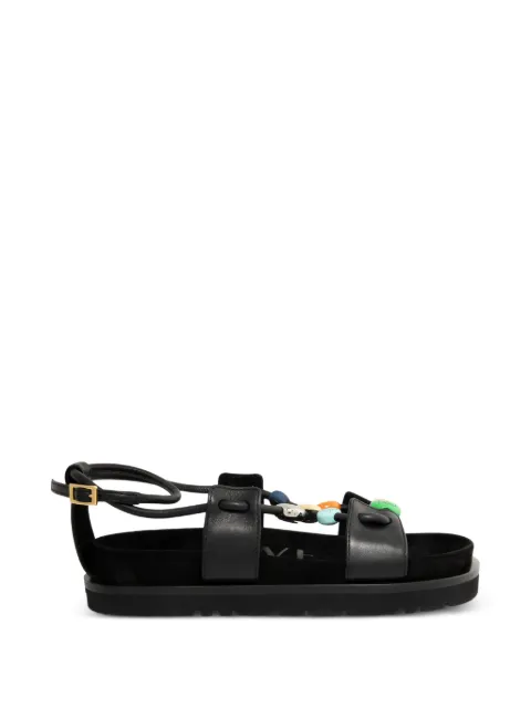 LOEWE beaded sandals Black LLPB465X05