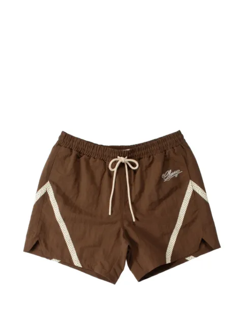 Cherry LA logo-embroidered shorts Brown 262013