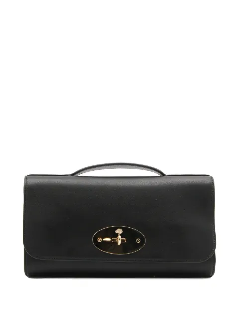 Mulberry Lily leather clutch bag Black RL9036676A100