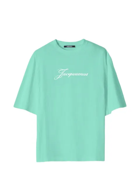 Jacquemus logo-print T-shirt Green TSW00596AJ00289