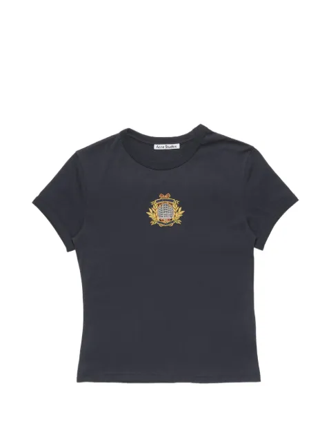 Acne Studios crest logo T-shirt Blue AL0566