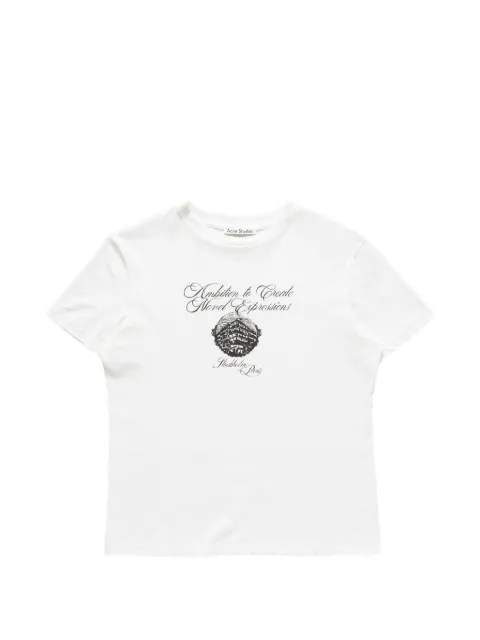 Acne Studios graphic jersey T-shirt White AL0552