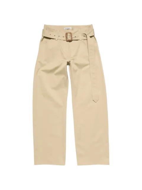 Acne Studios twill trousers with belt Neutrals AK1099