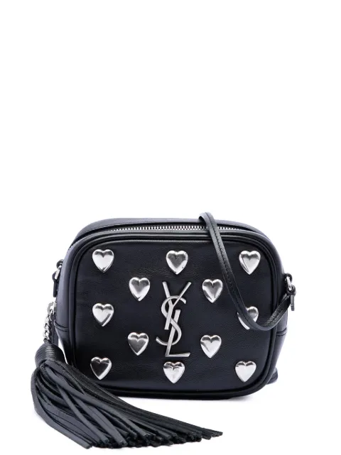 Saint Laurent Pre-Owned 2016 Studded Calfskin Monogram Heart Blogger crossbody bag Black JNVZOQDY675P6G2X