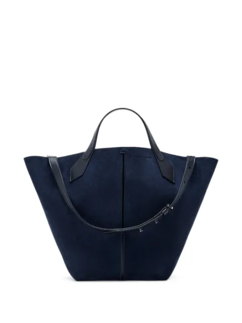 Proenza Schouler large Chelsea tote in soft suede Blue HB253112C012P