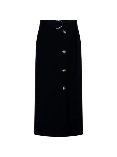 Proenza Schouler Carine cargo skirt in matte double crepe Black R2635004BY116