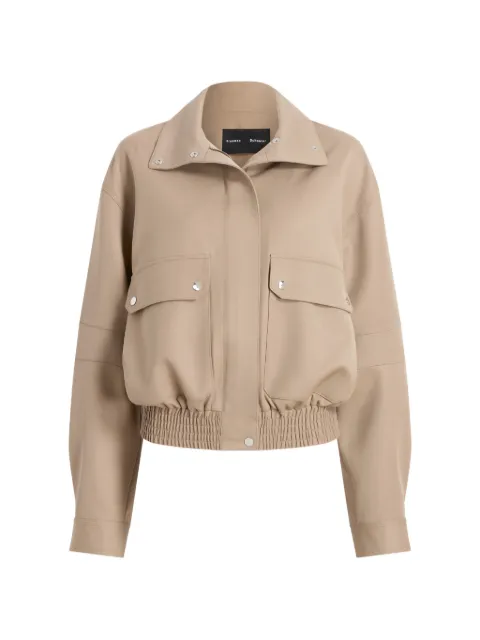 Proenza Schouler Aviva jacket in wool gabardine Neutrals R2632001AW177