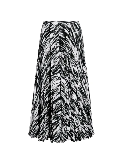 Proenza Schouler White Label Runa skirt in printed soft twill White WL2635256BY368