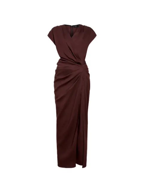Proenza Schouler Bettina dress in eco stretch viscose linen Brown R2633036BL001E