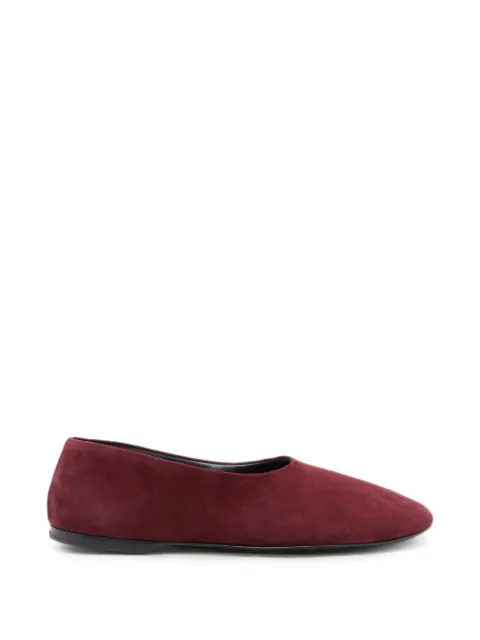 Proenza Schouler Glove slippers in kid suede Red SH253063G004FR