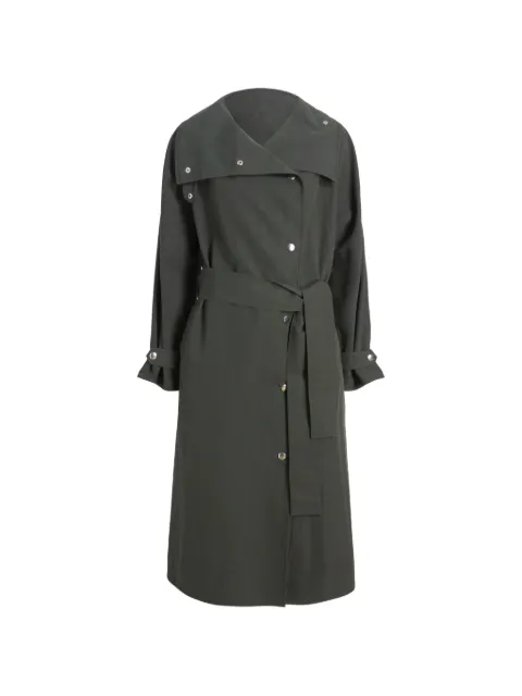 Proenza Schouler White Label Corey trench in washed cotton Green WL2631148AY221S