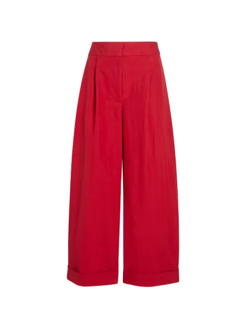Proenza Schouler White Label Talla pant in washed cotton Red WL2636316AY221S