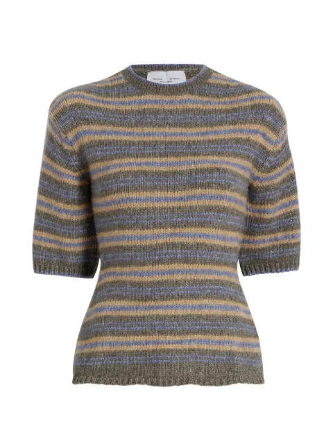 Proenza Schouler White Label Dana sweater in stripe-knit Green WL2637676KY330