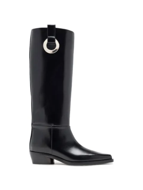 Proenza Schouler Bronco grommet knee high boots Black SH263145C001FC