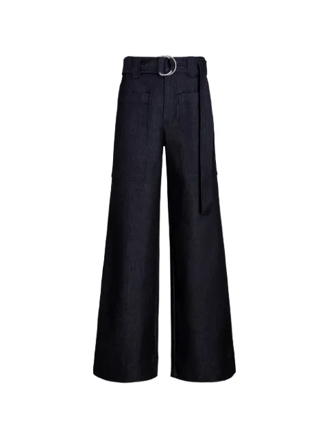 Proenza Schouler White Label Lina pants in stretch twill Blue WL2636325DC055