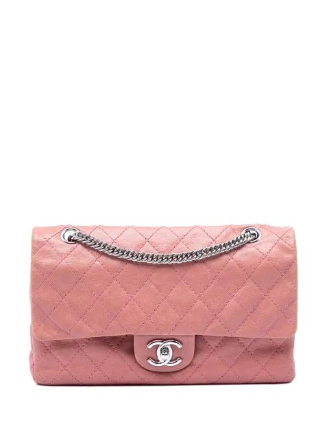 CHANEL Pre-Owned 2008-2009 Medium Classic Washed Lambskin Bijoux Chain Double Flap shoulder bag Pink 8Q2A29NLCL8KP3H6