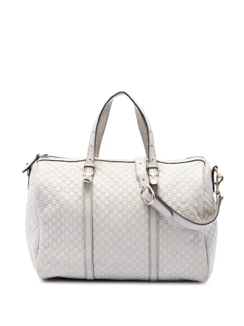 Gucci Pre-Owned 2016-2026 Microguccissima Nice Boston Bag satchel White 8OT25ECMJWIJJYTJ