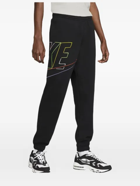 Nike Club Fleece+ logo-print track pants Black DX0547