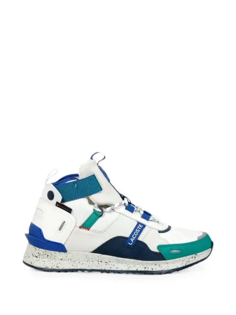 Lacoste Run Breaker panelled lace-up leather sneakers Neutrals 44SMA0075WG1
