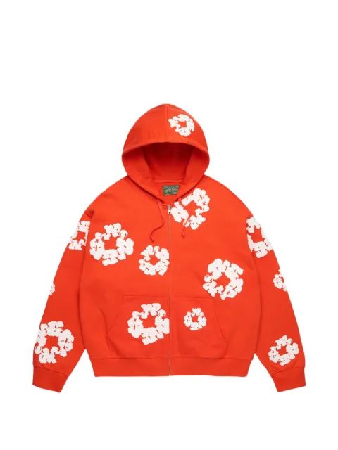 Denim Tears Wreath cotton hoodie Orange DT620