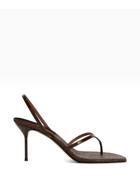 Paris Texas Lidia thong slingback sandals Brown PX1952XVNSW