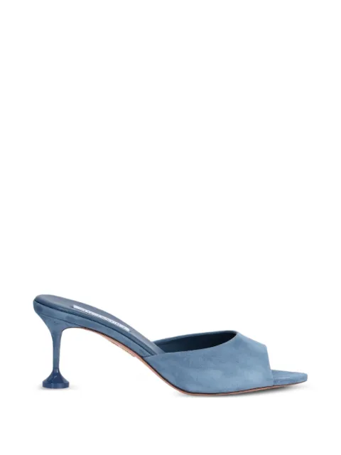 Aquazzura Bisous mules 65 Blue BISMIDM1SAACHB