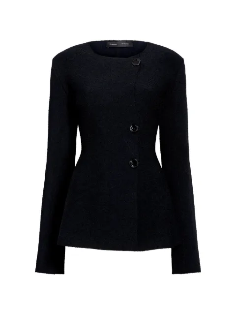 Proenza Schouler Sukki jacket in draped viscose Black R2637391KY426