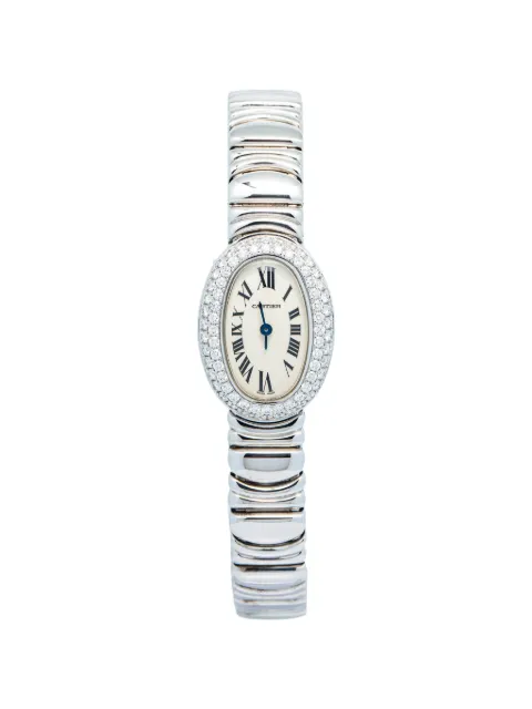 Cartier Mini Baignoire diamond 18mm watch Neutrals W15133L2