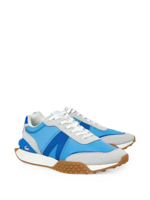 Lacoste L-Spin Deluxe panelled lace-up leather sneakers Blue 44SMA0047BN1
