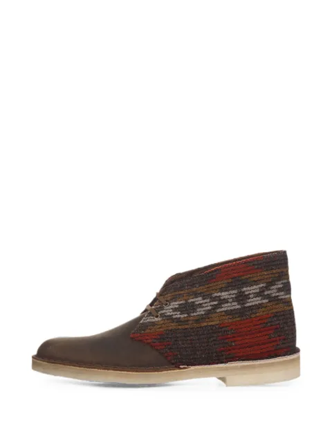 Clarks Originals geometric-pattern desert boots Brown 66303BROWN