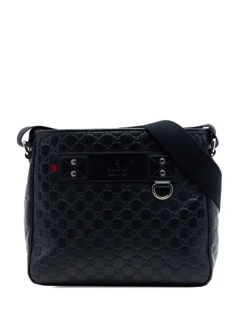 Gucci Pre-Owned 2016-2026 Guccissima Web crossbody bag Black 44A3URKGJV94BVMM