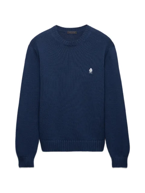 Prada cotton crew-neck sweater Blue UMF307SOOO194O