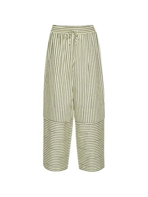 Henrik Vibskov Shants striped trousers Green SS26KEYF506
