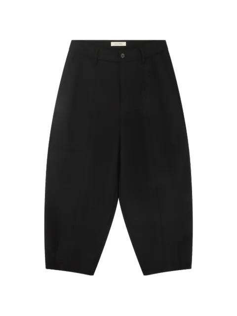 ENTIRE STUDIOS carrot wool trousers Black PA03073