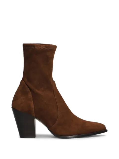 Stuart Weitzman pointed-toe suede boots Brown SM507YJX