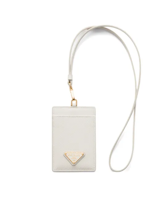 Prada Saffiano leather badge holder White 1MC007QHH