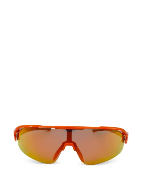 Nike Flyfree Shield Team geometric-frame sunglasses Orange IF1107
