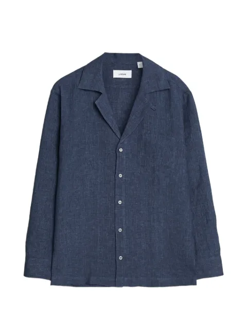 Lardini patch-pocket button-up jacket Blue CNC1932