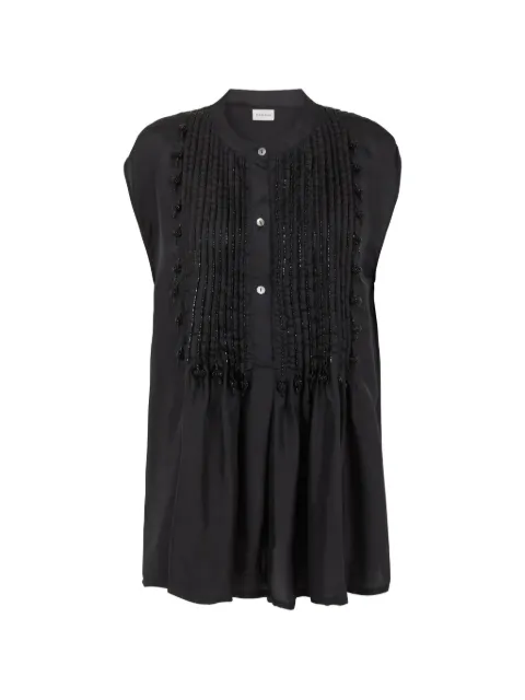 Parah bead-embellished sleeveless shirt Black D311733SADIO013