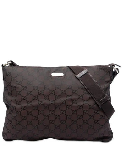 Gucci Pre-Owned 2016-2026 GG Nylon crossbody bag Brown 327VITN62EETQ5JY