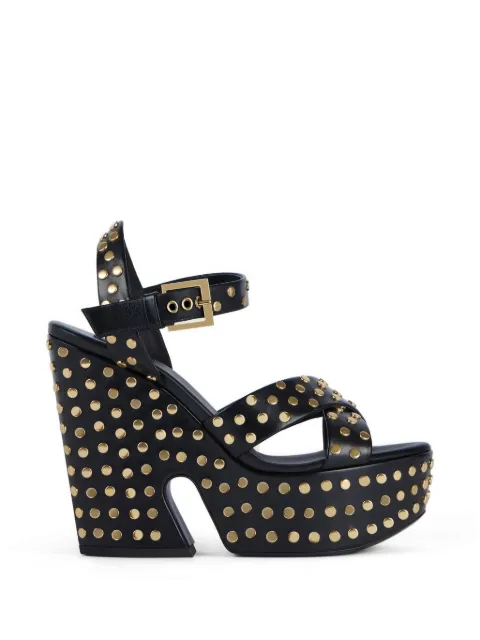 Givenchy stud-embellished platform sandals Black BE30AQE2GT