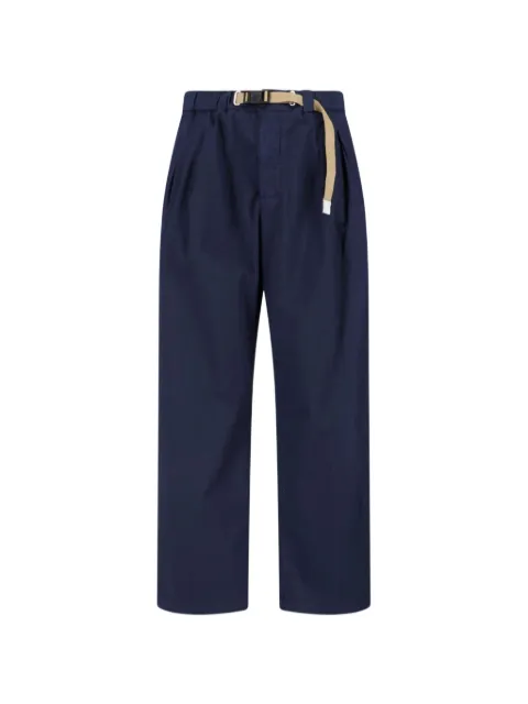 White Sand belted pleated trousers Blue 26SU90190