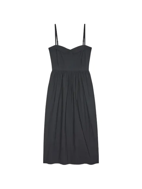 The Great. Verse sweetheart-neck midi dress Black D1072059